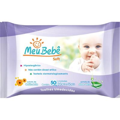 TOALHA UMEDECIDA CALÊNDULA E ALOE VERA SOFT 50UN
