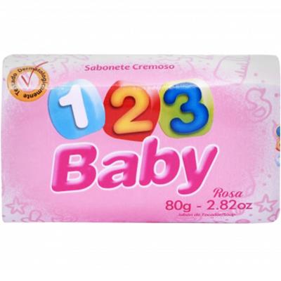 SABONETE EM BARRA ROSA123 BABY 80G