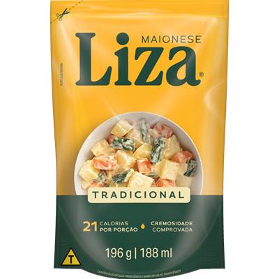MAIONESE CREMOSA TRADICIONAL LIZA 196G