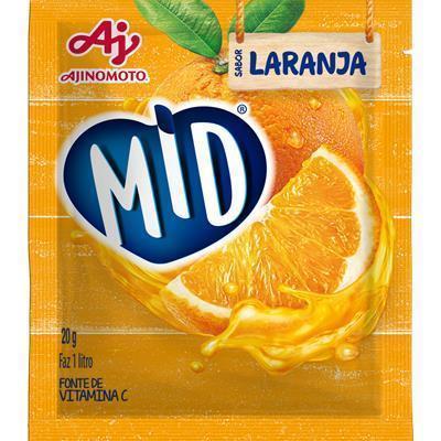 SUCO EM PÓ SABOR LARANJA MID 20G