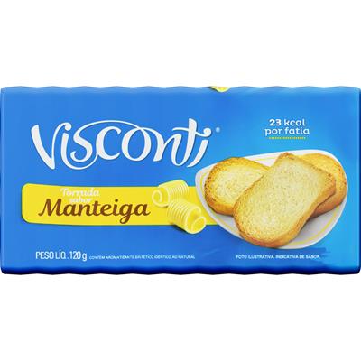TORRADA SABOR MANTEIGA VISCONTI 120G