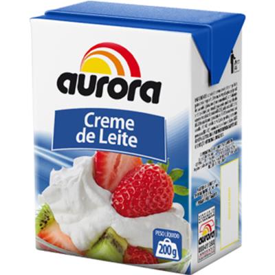 CREME DE LEITE UHT HOMOGENEIZADO AURORA 200G