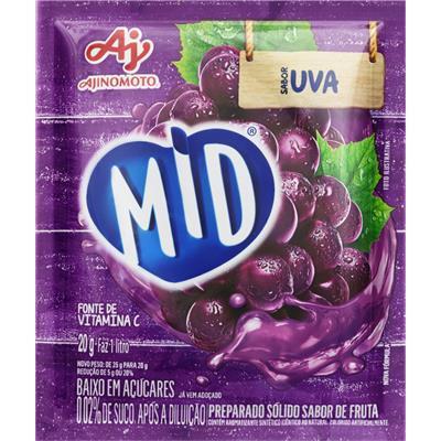 SUCO EM PÓ SABOR UVA MID 20G