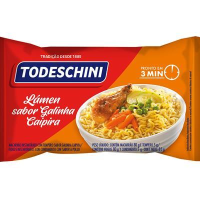 MIOJO LÁMEN DE GALINHA CAIPIRA TODESCHINI 85G
