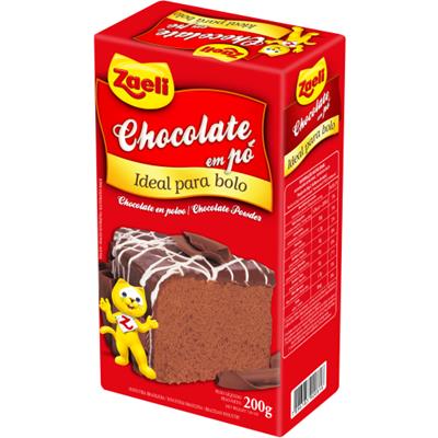 CHOCOLATE EM PÓ IDEAL PARA BOLO ZAELI 200G