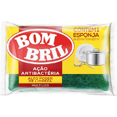 ESPONJA MULTIUSO AÇÃO ANTIBACTÉRIA BOMBRIL 1UN