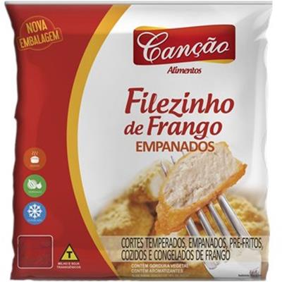 FILÉ DE FRANGO EMPANADO CONGELADO CANÇÃO 700G