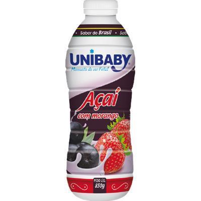 BEBIDA LÁCTEA SABOR AÇAÍ COM MORANGO UNIBABY 850G
