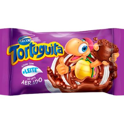 CHOCOLATE AO LEITE AERADO TORTUGUITA 14G