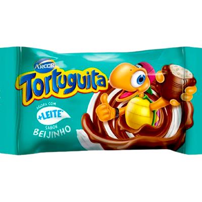 CHOCOLATE AO LEITE SABOR BEIJINHO TORTUGUITA 17,5G