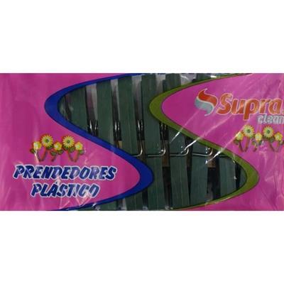 PRENDEDOR DE PLÁSTICO PARA ROUPAS CLEAM SUPRA 12UN