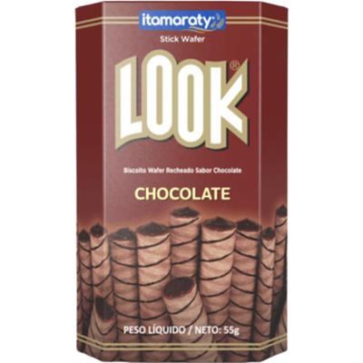 BISCOITO WAFER LOOK SABOR CHOCOLATE ITAMARATY 55G