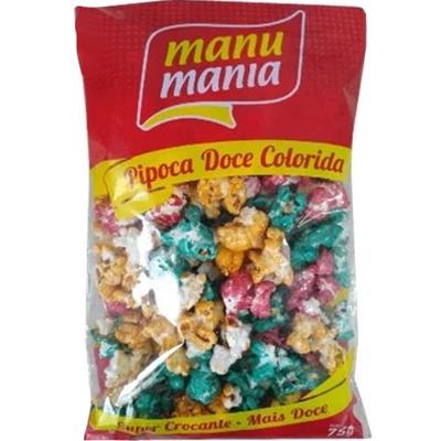 PIPOCA DOCE COLORIDA MANU MANIA 75G