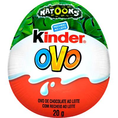 OVO DE CHOCOLATE AO LEITE NATTONS KINDER 20G