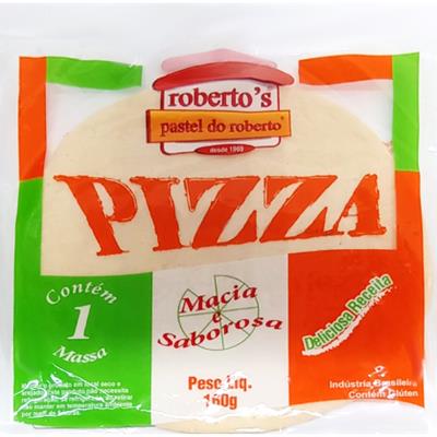 MASSA DE PIZZA MACIA E SABOROSA ROBERTO'S 160G