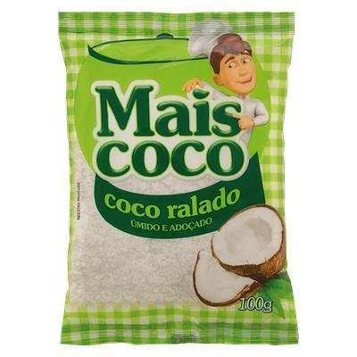 COCO RALADO ADOÇADO E ÚMIDO MAIS COCO 100G 