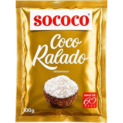 COCO RALADO DESIDRATADO SOCOCO 100G