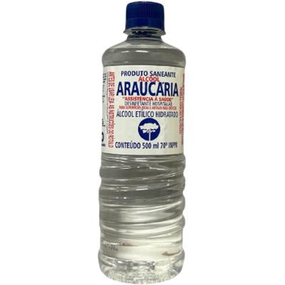 ÁLCOOL ETÍLICO HIDRATADO 70° INPM ARAUCÁRIA 500ML