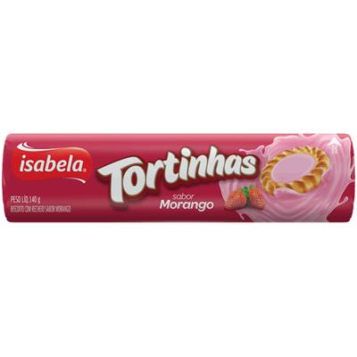 BISCOITO RECHEIO MORANGO TORTINHAS ISABELA 140G