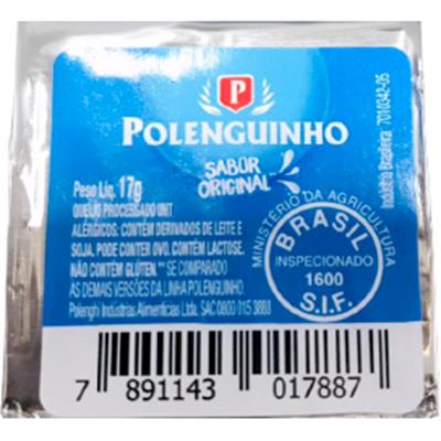 QUEIJO PROCESSADO UHT POLENGUINHO 17G