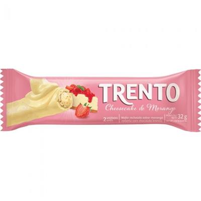 CHOCOLATE WAFER CHEESECAKE DE MORANGO TRENTO 32G