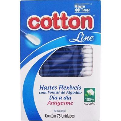 CONTONETES LINE COM PONTAS DE ALGODÃO COTTON 75UN