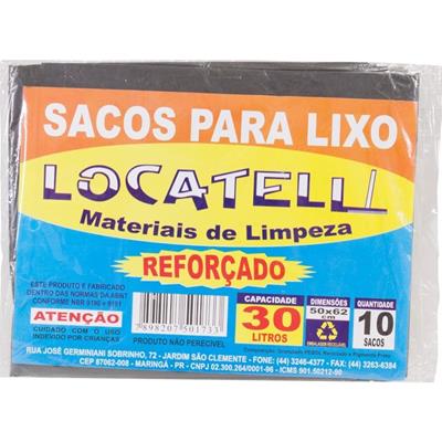 Saco de Lixo Locatelli 30L 20 Un - Supermercado Super Golff