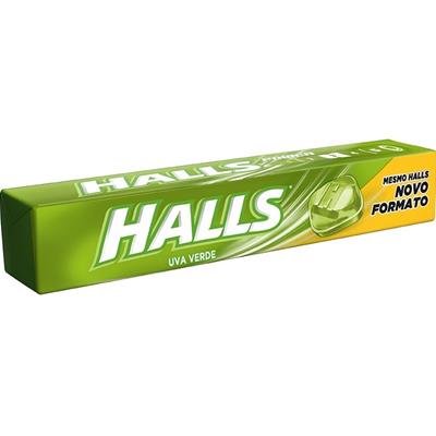 BALA DURA SABOR UVA VERDE HALLS 28G
