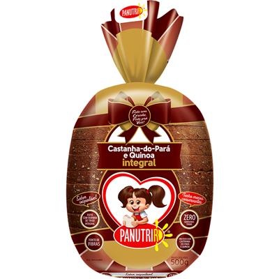 PÃO INTEGRAL CASTANHA DO PARÁ QUINOA PANUTRI 500G