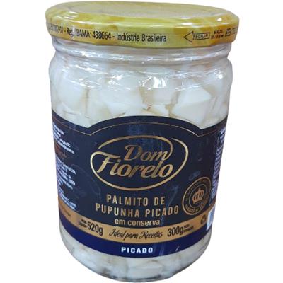 PALMITO PUPUNHA PICADO CONSERVA DOM FIORELO 520G