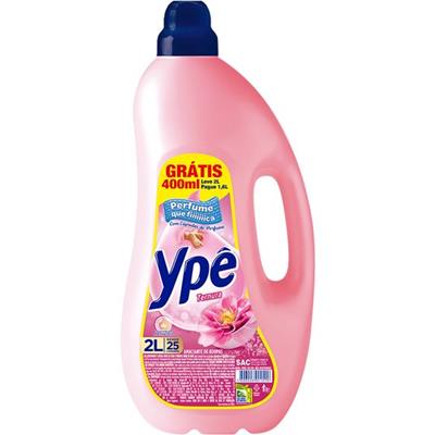 AMACIANTE DE ROUPAS TERNURA GRÁTIS 400ML YPÊ 2L