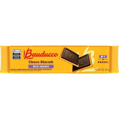 BISCOITO MEIO AMARGO CHOCO BISCUIT BAUDUCCO 80G