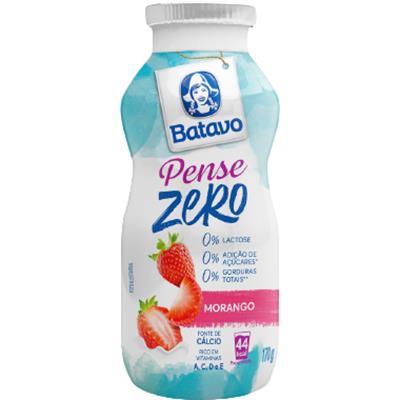 BEBIDA LÁCTEA MORANGO ZERO LACTOSE BATAVO 170G