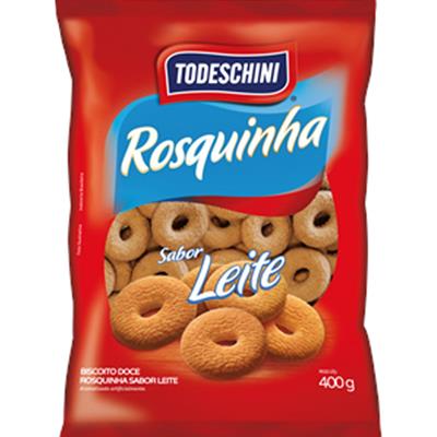 BISCOITO ROSQUINHA SABOR LEITE TODESCHINI 400G