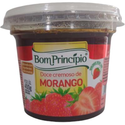 Doce Cremoso de Morango 400g (Caixa com 6 unidades) - Momentos Bom  Princípio Alimentos