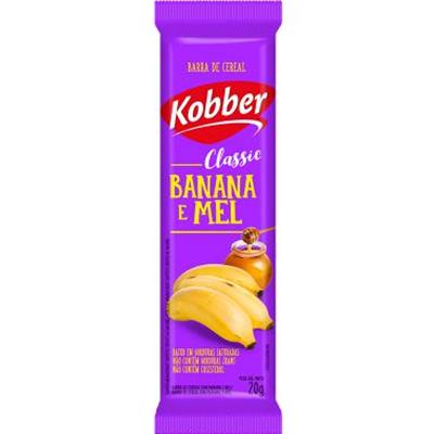 BARRA DE CEREAL DE BANANA E MEL KOBBER 20G