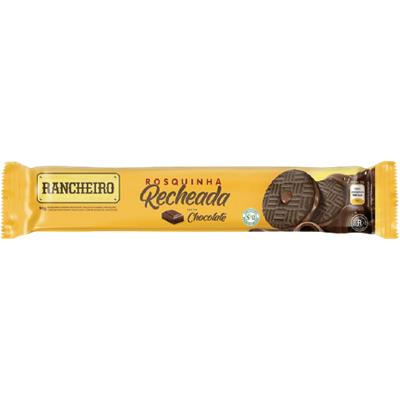 ROSQUINHA RECHEADA SABOR CHOCOLATE RANCHEIRO 90G