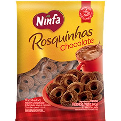 ROSQUINHAS SABOR CHOCOLATE NINFA 340G
