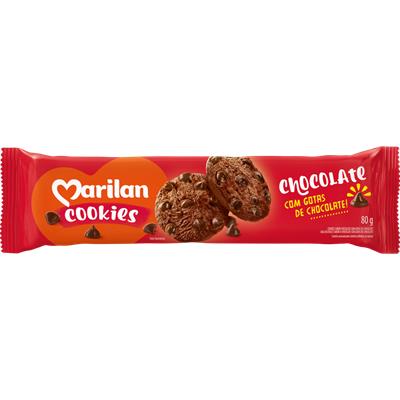 BISCOITO COOKIE COM GOTAS DE CHOCOLATE MARILAN 80G