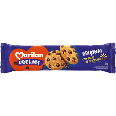 COOKIES BAUNILHA COM GOTAS CHOCOLATE MARILAN 80G