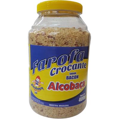 FAROFA CROCANTE SABOR BACON ALCOBAÇA 400G