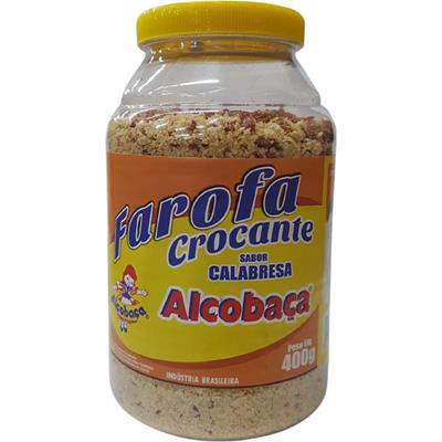 FAROFA CROCANTE SABOR CALABRESA ALCOBAÇA 400G