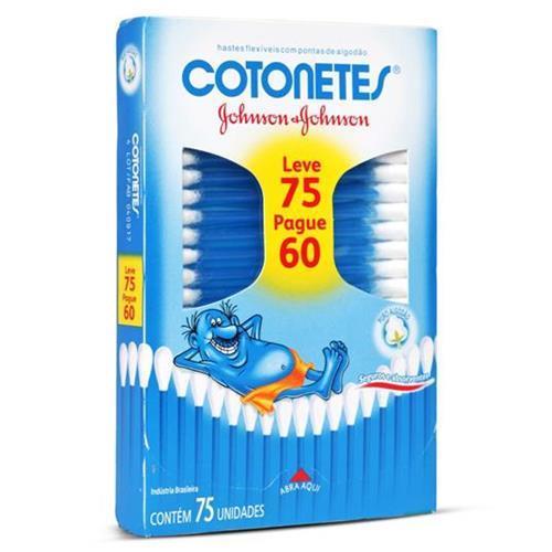 HASTES FLEXÍVEIS COTONETES JOHNSON & JOHNSON 75UN 