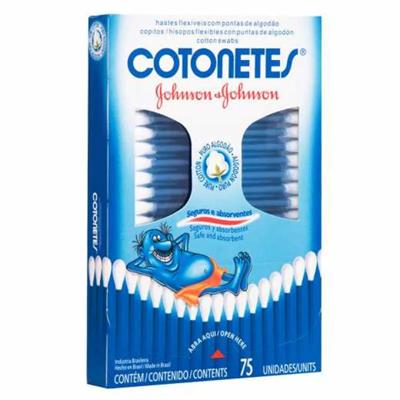 HASTES FLEXÍVEIS COTONETES JOHNSON & JOHNSON 75UN