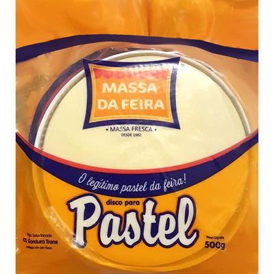 MASSA PARA PASTEL EM DISCO MASSA DA FEIRA 500G