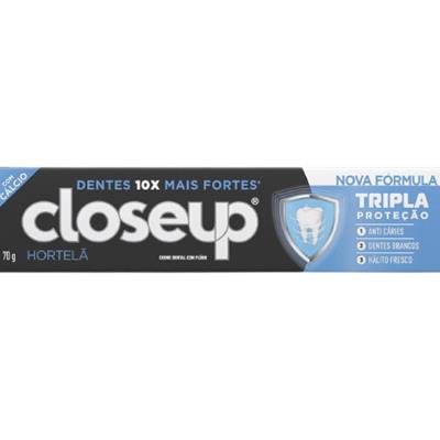 CREME DENTAL TRIPLE PROTEÇÃO HORTELÃ CLOSEUP 70G