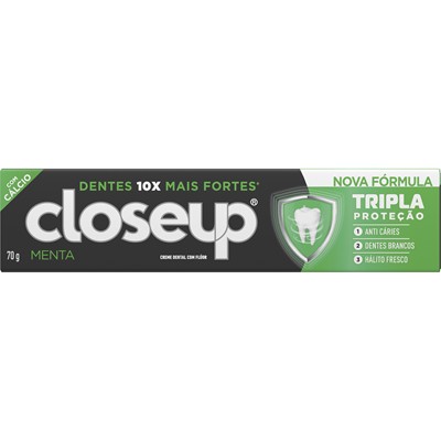 CREME DENTAL MENTA TRIPLA PROTEÇÃO CLOSEUP 70G