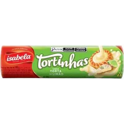 BISCOITO SABOR TORTA LIMÃO ISABELA TORTINHAS 140G