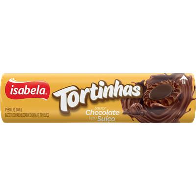 BISCOITO TORTINHAS DE CHOCOLATE SUÍÇO ISABELA 140G