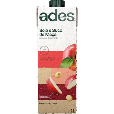 BEBIDA À BASE DE SOJA MAÇÃ ADES 1L